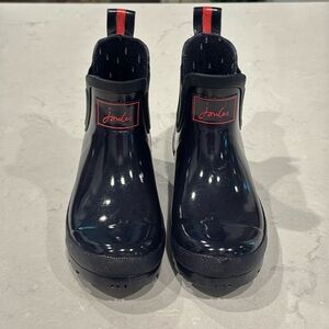 Joules Wellibob Wellington Ankle Boots French Navy Size US 5